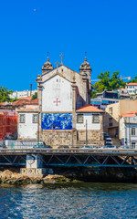 Fototapeta na wymiar Church of the Confraternity of the Souls of the Holy Body of Massarelos in Porto