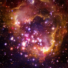 Galaxy and light. The elements of this image furnished by NASA.