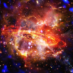 Obraz premium Galaxy and stars. The elements of this image furnished by NASA.