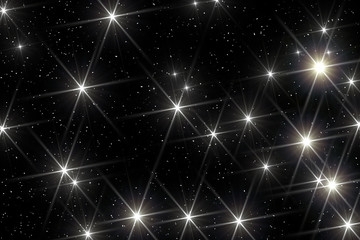 Night space background. Stars.