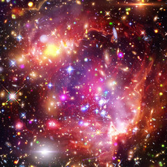 Fototapeta premium Galaxy, nebula and gas. The elements of this image furnished by NASA.