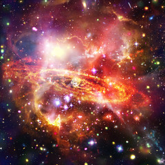 Obraz premium Galaxy and stars. The elements of this image furnished by NASA.