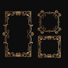Set of Art Nouveau Frame