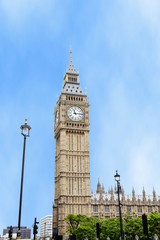 Fototapeta na wymiar London, the Big Ben clock tower