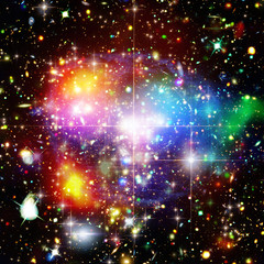 Starry outer space. The elements of this image furnished by NASA.