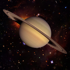 Saturn, solar system. The elements of this image furnished by NASA.