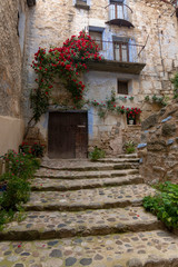 Fototapeta na wymiar door in old house - Valderrobres (Teruel)
