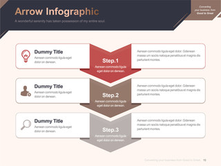Flat business presentation brochure vector slide template with awesome layout vector color diagrams