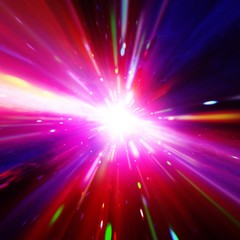 Naklejka premium Vivid colorful background with starburst. Abstract radial lines