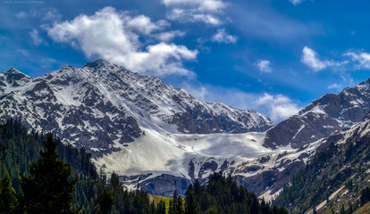 high altitude snow mountains