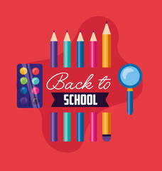 Obraz premium back to school supplies