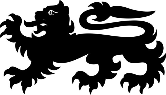recommend clip art: Heraldic lion