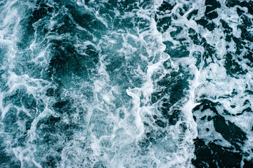 Obraz premium Abstract water ocean waves texture background.