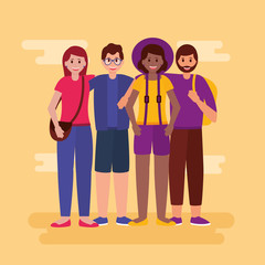 happy young people