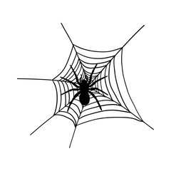 Halloween black spider