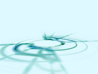 Spirals and lens - focus concept. Modern optical art.