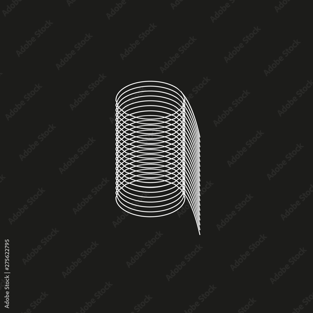 Poster isometric geometric font. line blend style number 9. typography design.