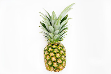 Fototapeta premium one pineapple isolated on a white backgroun