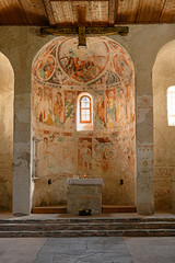 Fresken in der Kirche von Mistail, Alvaschein, Graubünden, Schweiz
