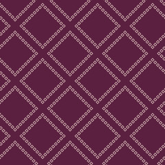 Japanese Violet Diamond Square Seamless Pattern