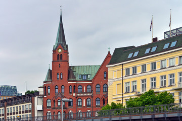 veduta panoramica di alcuni angoli di amburgo