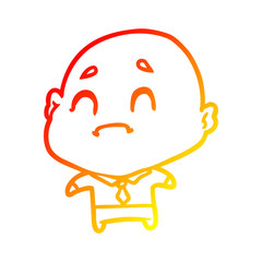 warm gradient line drawing old man