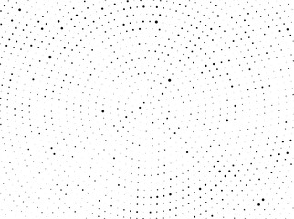 Radiating from the center dotted rays, lines