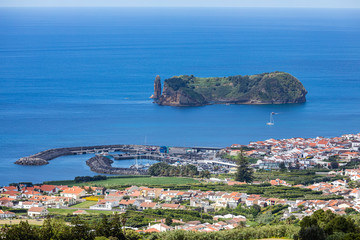 View from the mountains of Vila Franca do Campo, Sao Miguel, Azores