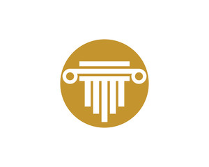 Pillar Logo Template. Column Vector illustration design 