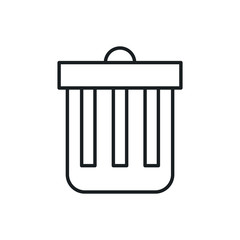 trash bin vector icon