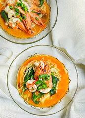 spicy seafood ramen