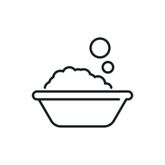 foam basin vector icon