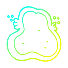 cold gradient line drawing cartoon amoeba