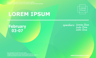 Conference invitation design template