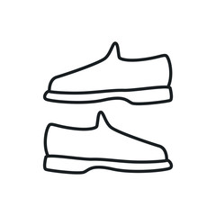 man shoes vector icon