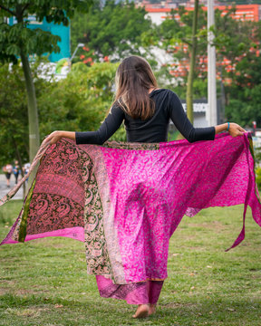 young woman in the park