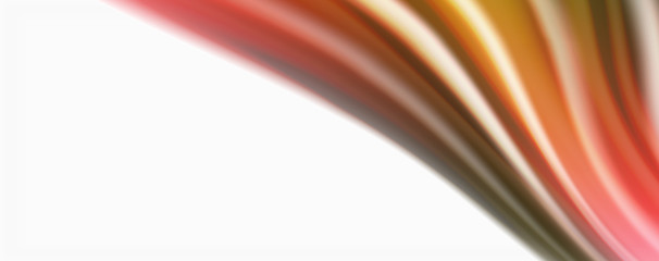 Modern Liquid color flow on white - colorful flow poster. Techno Wave Liquid shape in white color background. Design for your design project