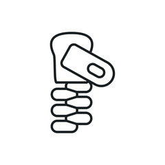 zip fastener vector icon