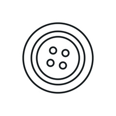 clothes button vector icon