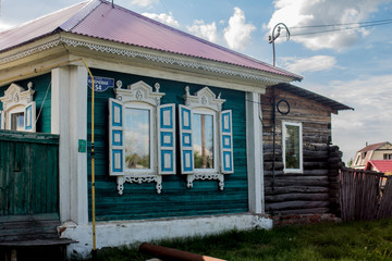 Омская область, Большекулачье, деревянный дом