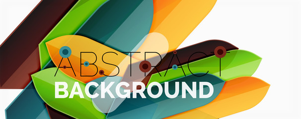 Color lines, modern geometric abstract background. Minimalistic design, creative concept, stripes with arrows and triangle shapes