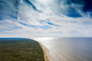 Baltic sea coast next to Kolka, Latvia.