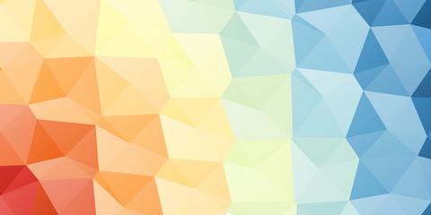 Abstract Delaunay Voronoi trianglify color diagram background illustration