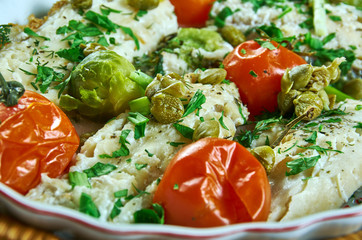 Cod with Tomato and Herb Butter