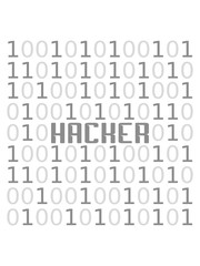 hacker 10010101 Zahlen muster computer programmieren nerd sprache internet geek online logo design cool technik reihen viele