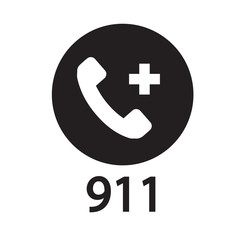 Obraz premium sos call icon phone, vector sos call help on phone sign