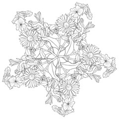 vector drawing leaves