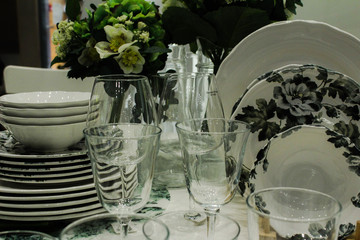 table set for dinner