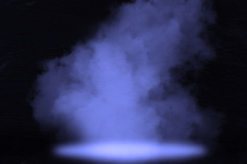 Texture dark concentrate floor with mist or fog