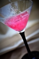 Bulles champagne rose